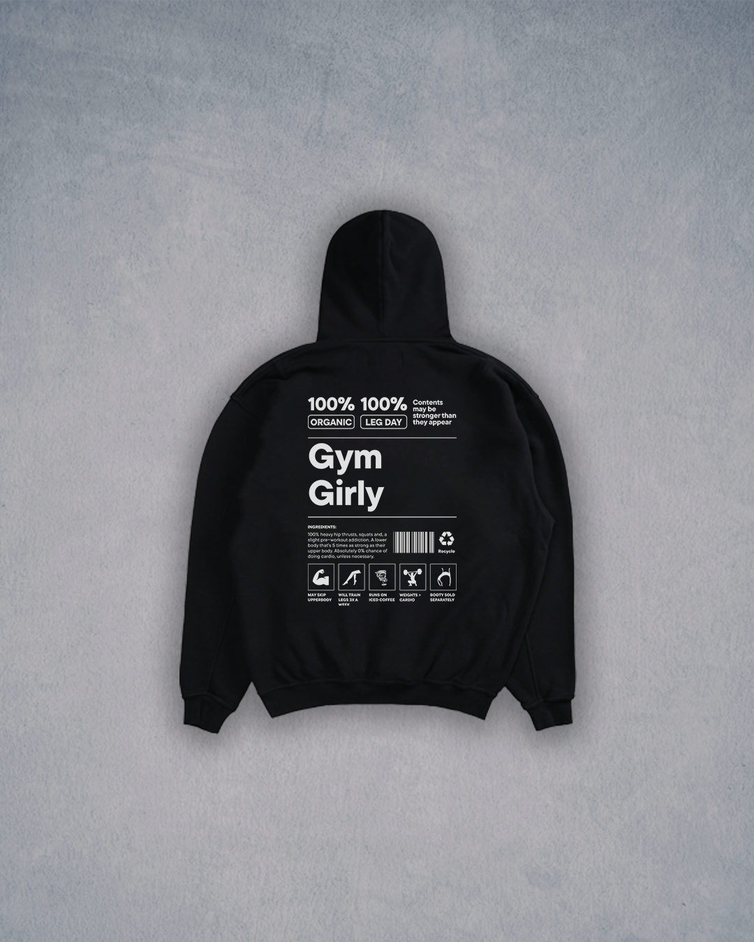 GYM GIRLY OVERSIZE HOODIE